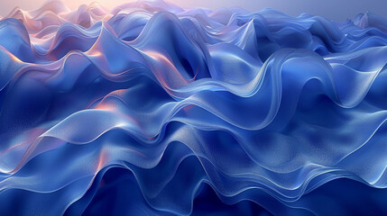 Obraz premium blue abstract background with waves