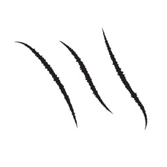 Bear paw claw marks, scratches of animal attack