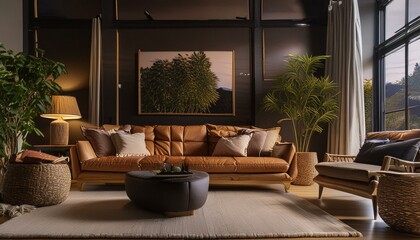 modern living room with fireplace,interior, room, sofa, home, furniture, design, living, house, chair, table