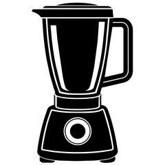Blender vector silhouette icon illustration isolated on a white background 