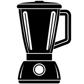 recommend clip art: Blender vector silhouette icon illustration isolated on a white background 