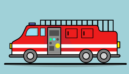 Fire truck vector illustration