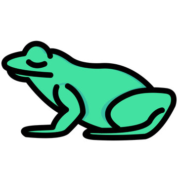 recommend clip art: frog filled outline vector icon