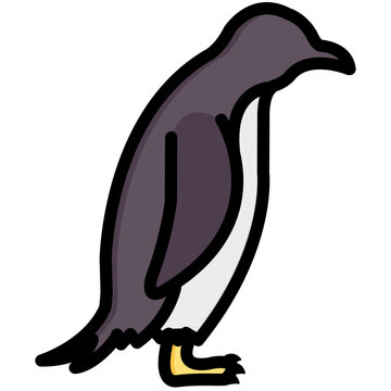 recommend clip art: penguin filled outline vector icon