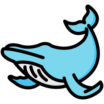 recommend clip art: whale filled outline vector icon