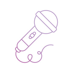 microphone icon with white background vector stock illustration