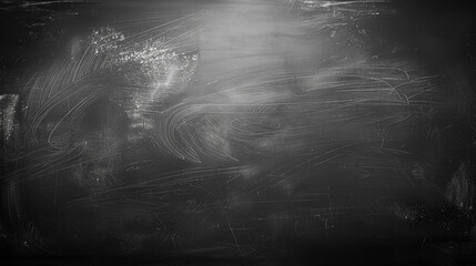 Blackboard with chalk. Dark textured background. Grunge style worn surface.