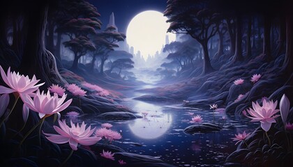 Fototapeta premium a alice in wonderland background