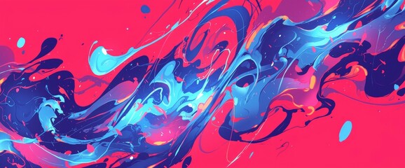 Abstract glitch wave swirl pattern, adding colorful noise and distortion , Anime Background Images