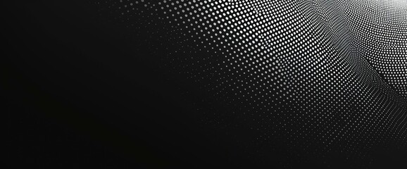 Abstract gradient halftone pattern in black and white monochrome colors , Anime Background Images