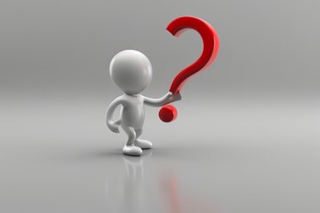 Abstract design with a question mark