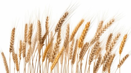 Fototapeta premium Spikelets and stems of oats and wheat, rye and barley. Agriculture and whole grain production