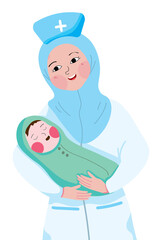 A midwife is a health professional who cares for mothers and newborns around childbirth