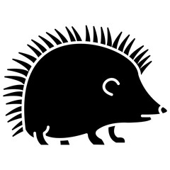 hedgehod glyph vector icon