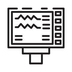 Heart Monitor Pulse Line Icon