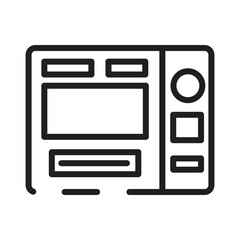 Panel Surgical Tool Line Icon