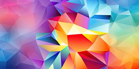 Obraz premium Vibrant abstract geometric background