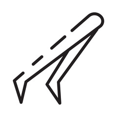Obraz premium Tweezer Tool Clinic Line Icon