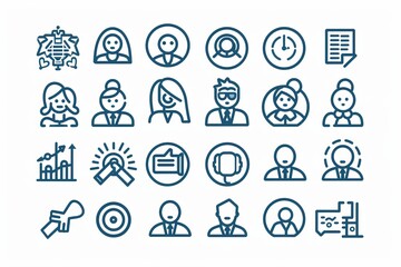 Business icon set