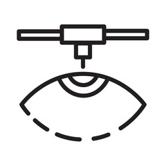 Eye Surgery Operation Line Icon