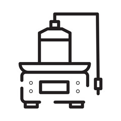 Blood Equipment Machine Line Icon