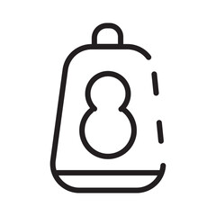 Equipment Bed Pan Line Icon