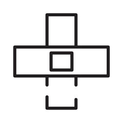 Medical Plaster Pulse Line Icon
