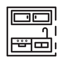 Cooking Furniture Interior Line Icon