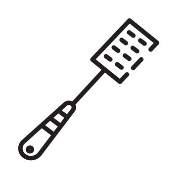 recommend clip art: Cooking Food Spatula Line Icon