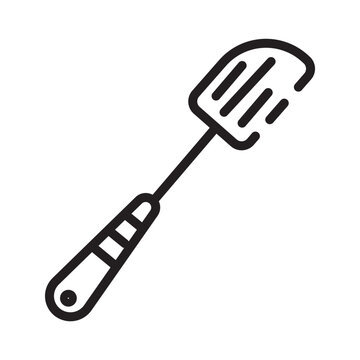 recommend clip art: Cooking Food Spatula Line Icon