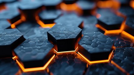 Obraz premium Versatile Elegance: The adaptable nature of backdrop hexagon for diverse professional settings.