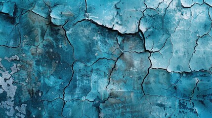 Blue cracked Concrete Textures background