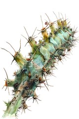 Naklejka premium Hyper-Detailed Watercolor of Innovative Pest Control Trap for Sustainable Agriculture