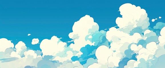 Speech bubble cloud, adding a whimsical touch to the scene, Cartoon background