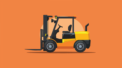 Forklift vehicle isolated icon Vector stylee vector design