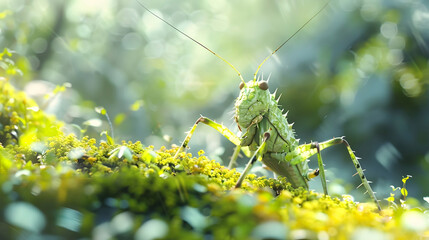 Striking Mantis Utilizing Biological Controls to Foster Biodiversity and Regulate Crop Pests in Hyper-Detailed 3D