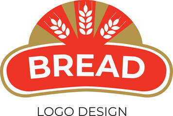 Wheat for farm logo design template