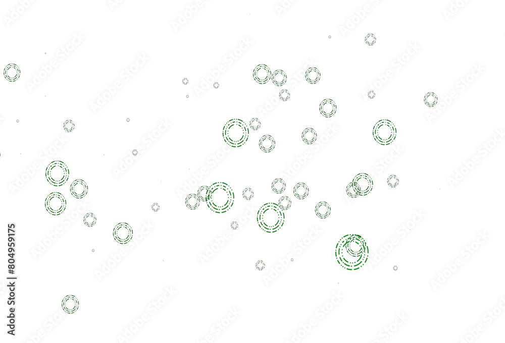 Poster light green vector texture with disks.