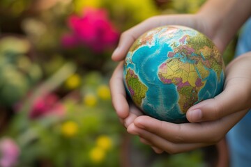 The doctor has a small globe