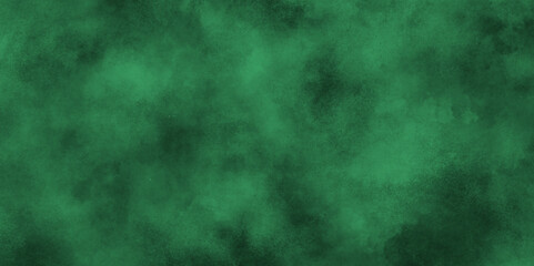 Dark green Smoke Abstract Background, Brush stroked painting green Watercolor paper texture, Abstract painting by green watercolor ink texture.