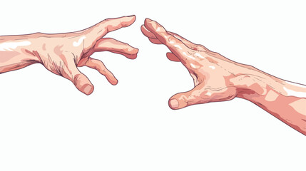 Hands gesture design over white backgrounddd vector illustration