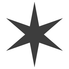 Star and twinkle icon. black starburst design and sparkle symbol.