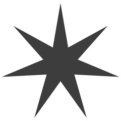 Star and twinkle icon. black starburst design and sparkle symbol.