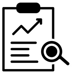 Data analysis icon vector. profit graph illustration sign. data science symbol.