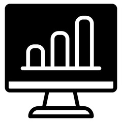 Data analysis icon vector. profit graph illustration sign. data science symbol.