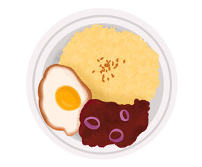 cornsilog filipino breakfast