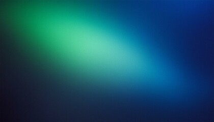 Fototapeta premium Dark green blue glowing grainy gradient background noise texture backdrop webpage header banner design