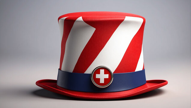 Switzerland cap with flag