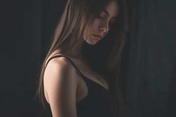 Obraz premium Beautiful and vibrant energy of a girl in a carefree moment