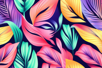 Colorful flower pattern background image